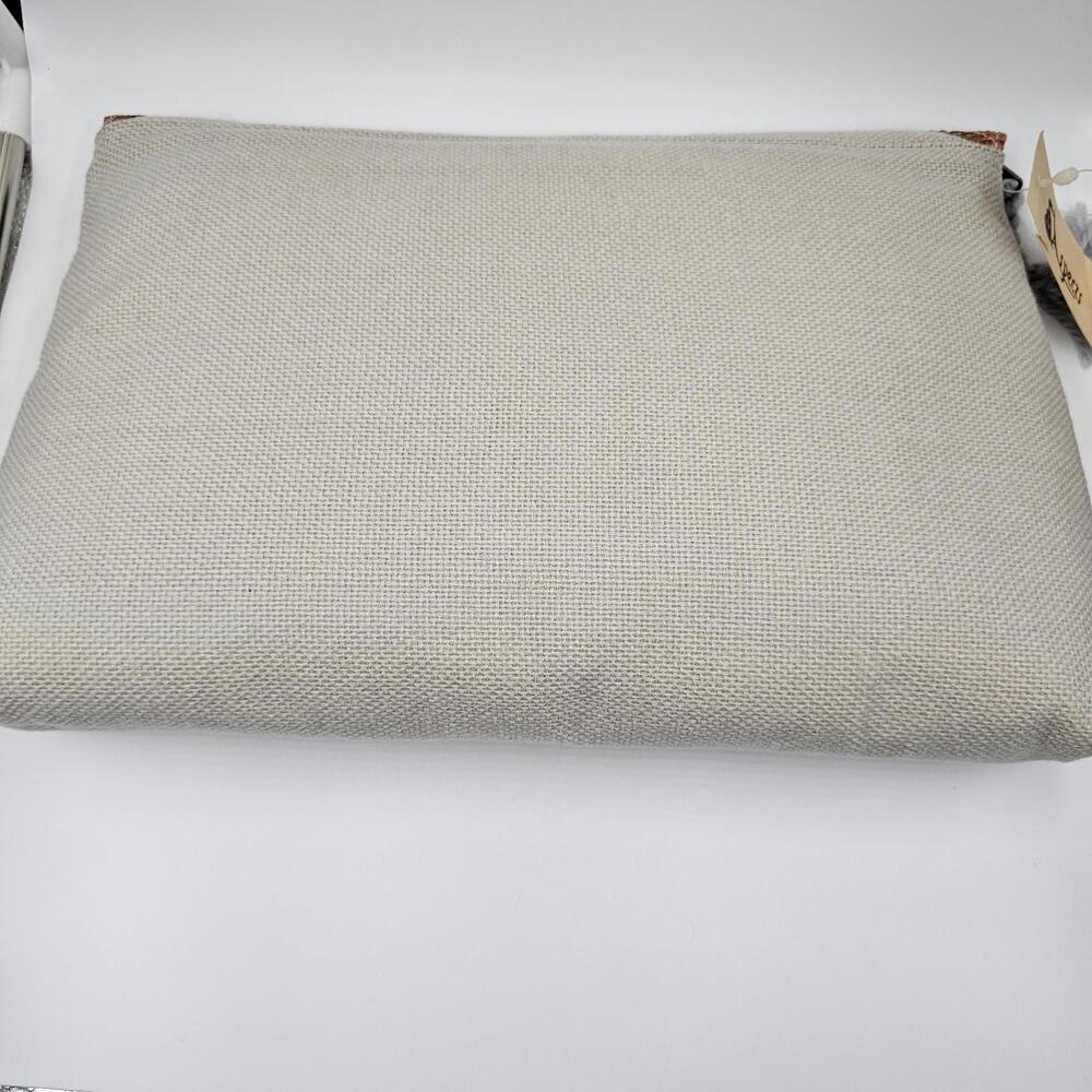 Vintage Aspects Canvas Clutch New With‎ Tag 1960's 9in X 14in Rare - Picture 2 of 9